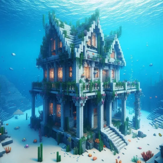 minecraft underground house