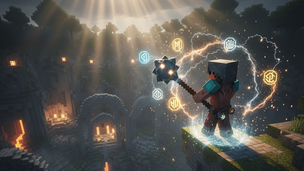 Minecraft Best Enchantments For Mace ✔️ 8 gürz_büyüleri