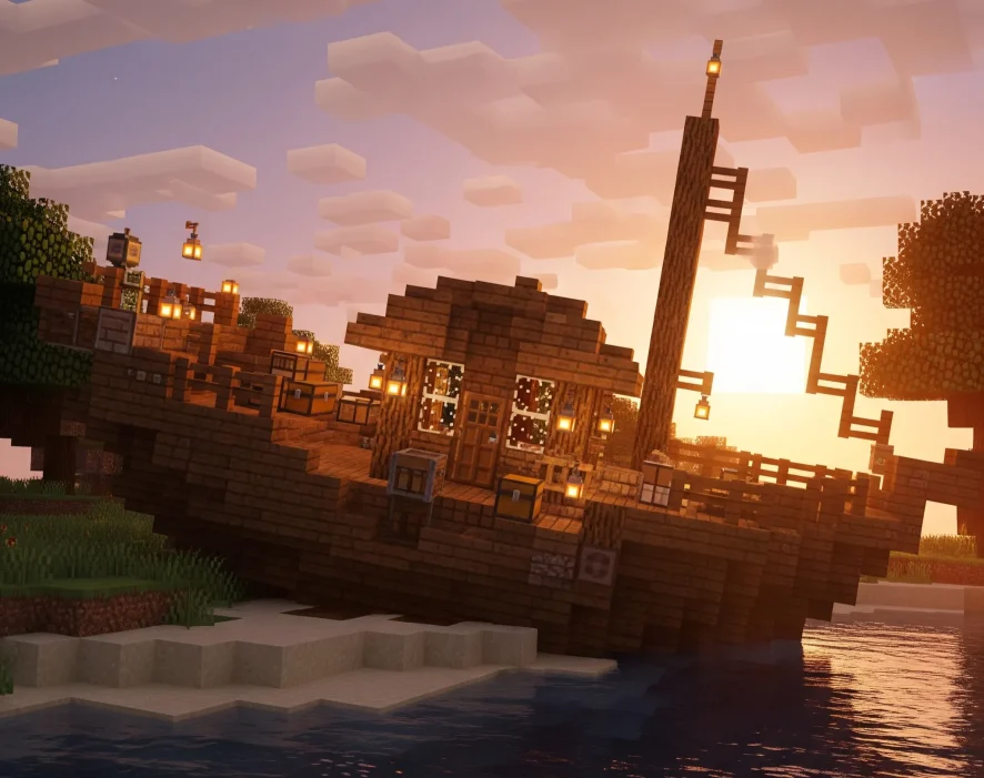 Minecraft Batık Gemi Evi