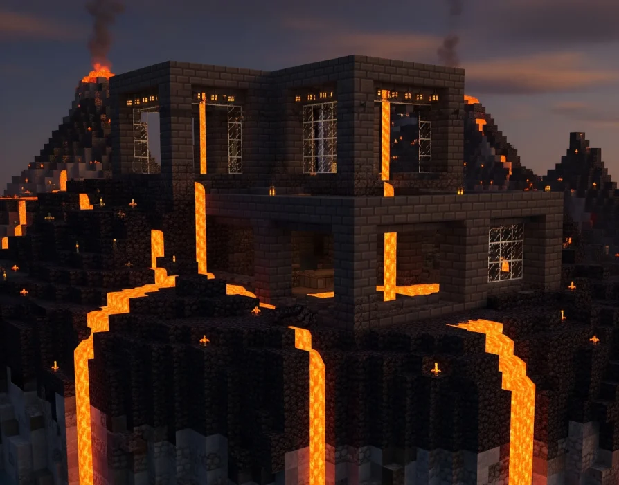 Minecraft Volkanik Ada Evi