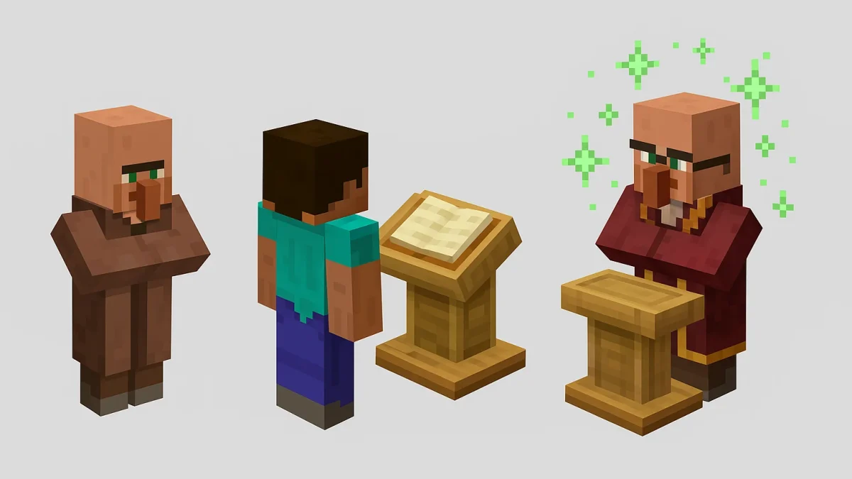 Minecraft Köylü Kütüphaneci Rehberi: Büyülü Kitaplar 3 Köylü Kütüphaneci Nasıl Bulunur ve Oluşturulur