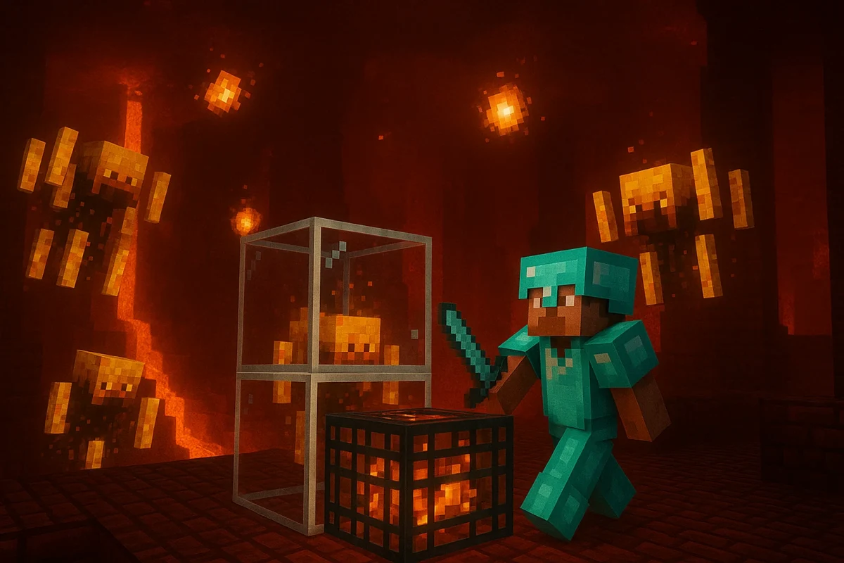 Minecraft Nether And Blaze