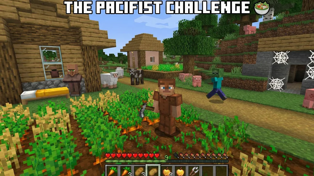 2026 için Aşırı Minecraft Hayatta Kalma Mücadeleleri (Mod Gerektirmez) 4 Pasifist