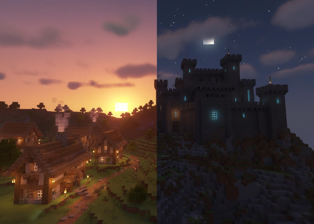 Minecraft Bina İpuçları: 15 Altın İpucu 8 Minecraft renk paleti örneği